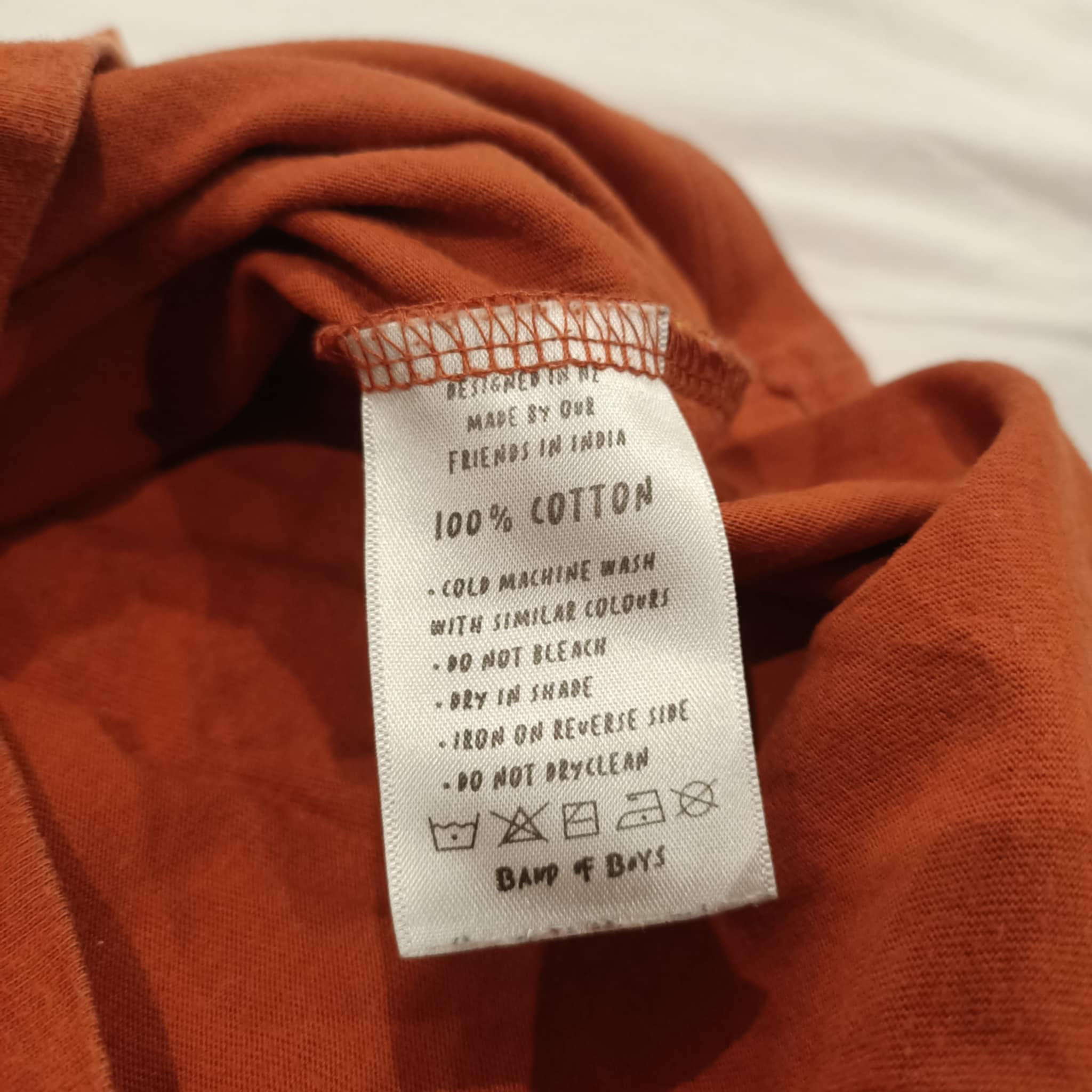 BAND OF BOYS top size 10 boys sleeveless orange