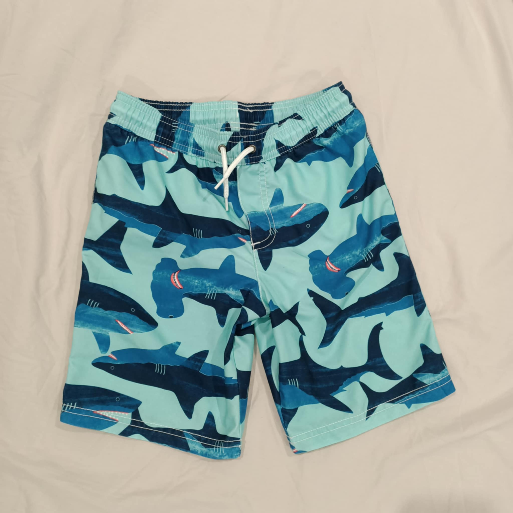 CARTER'S swim shorts size 7 boys Sharks