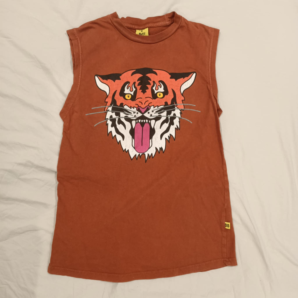 BAND OF BOYS top size 10 boys sleeveless orange