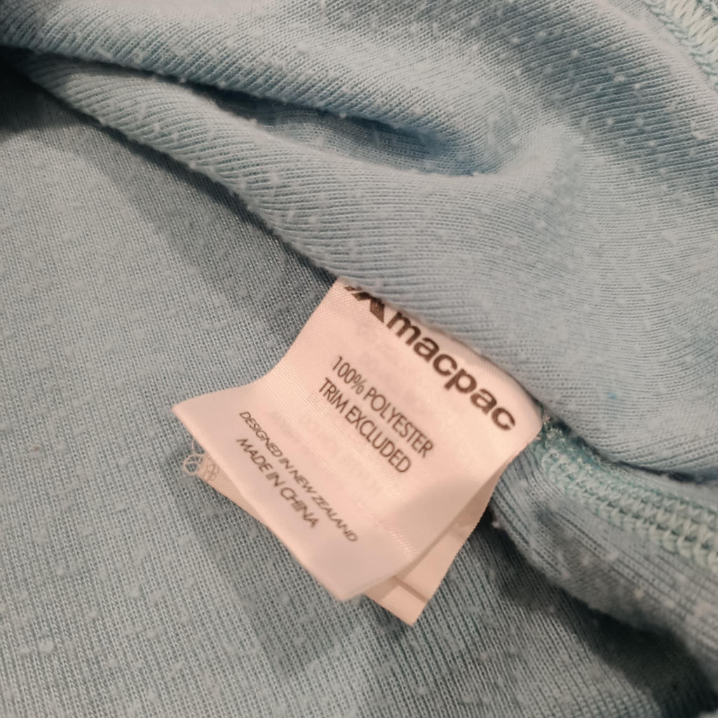 MACPAC thermal top size 10y unisex kids long sleeve light blue