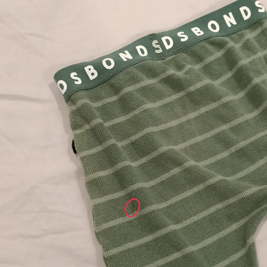 BONDS legging size 3 boys green stripes