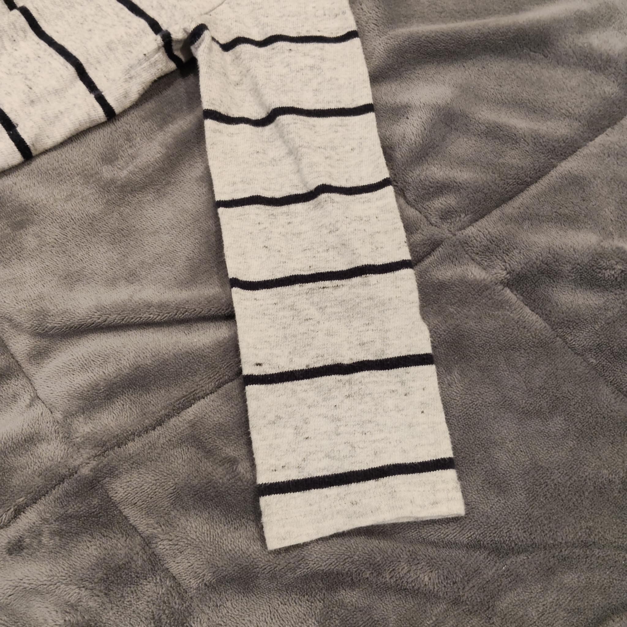 SEED top size 6 long sleeve stripes embroidered logo