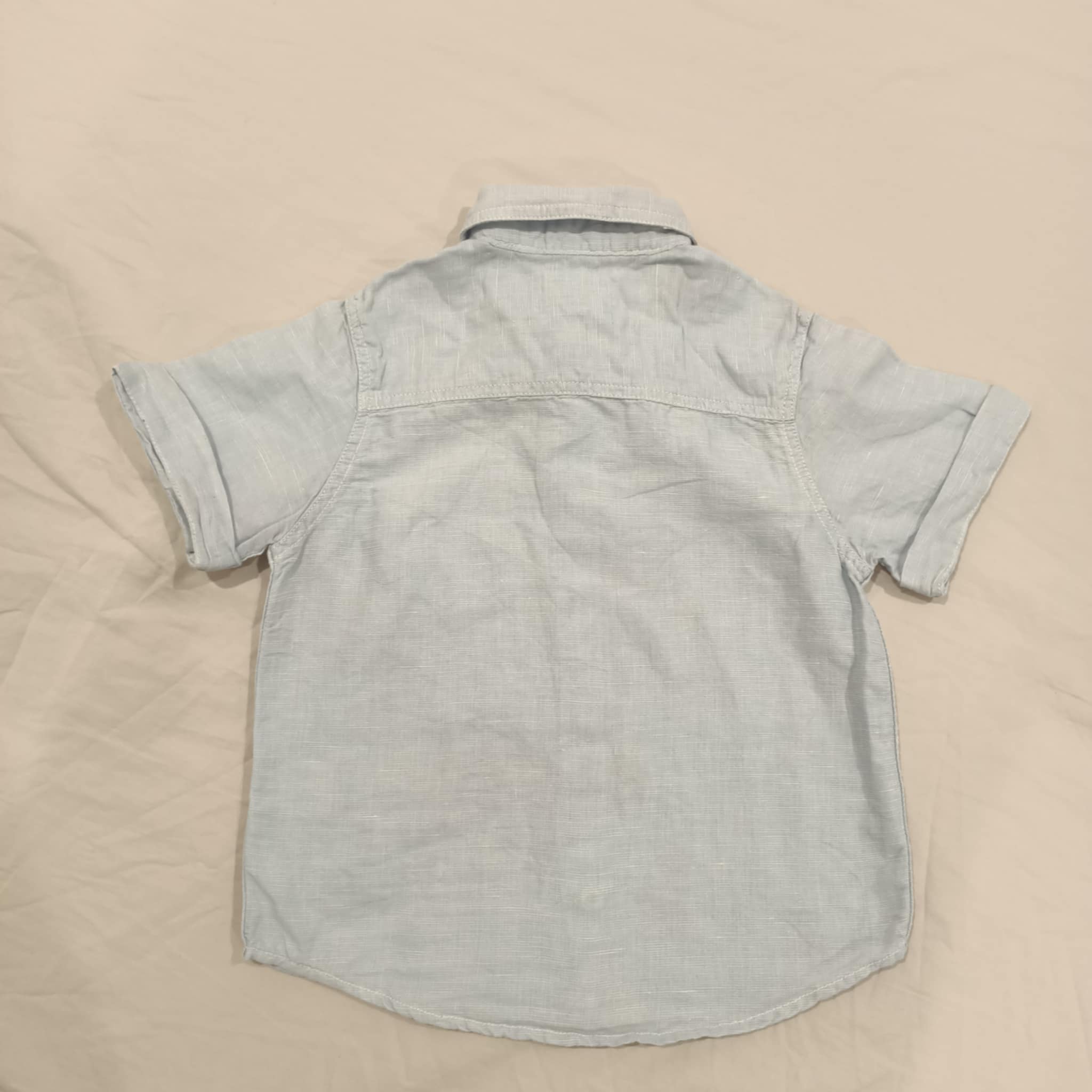 MAC+ ELLIE shirt size 4 boys Linen blend short sleeve