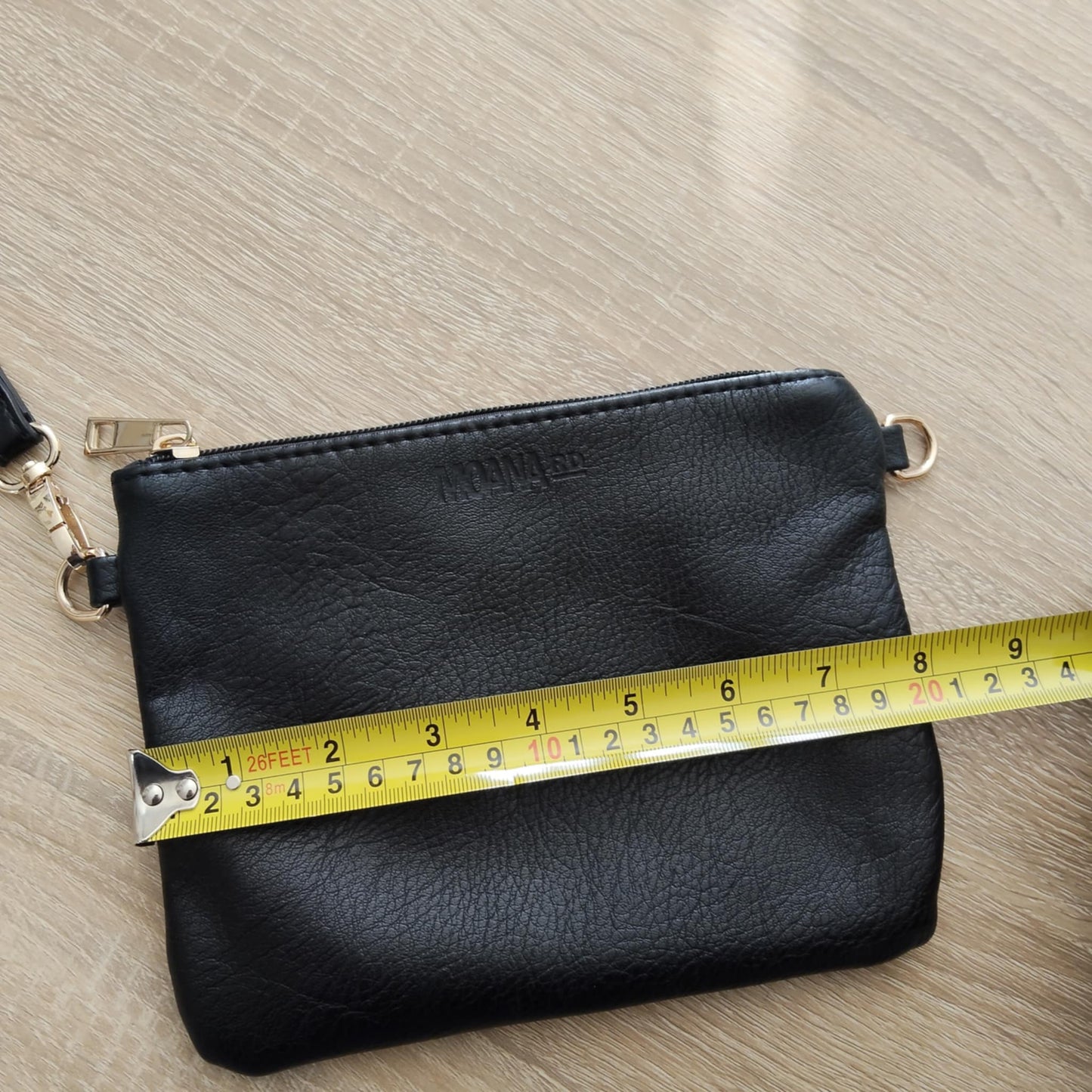 MOANA RD zipper pouch black