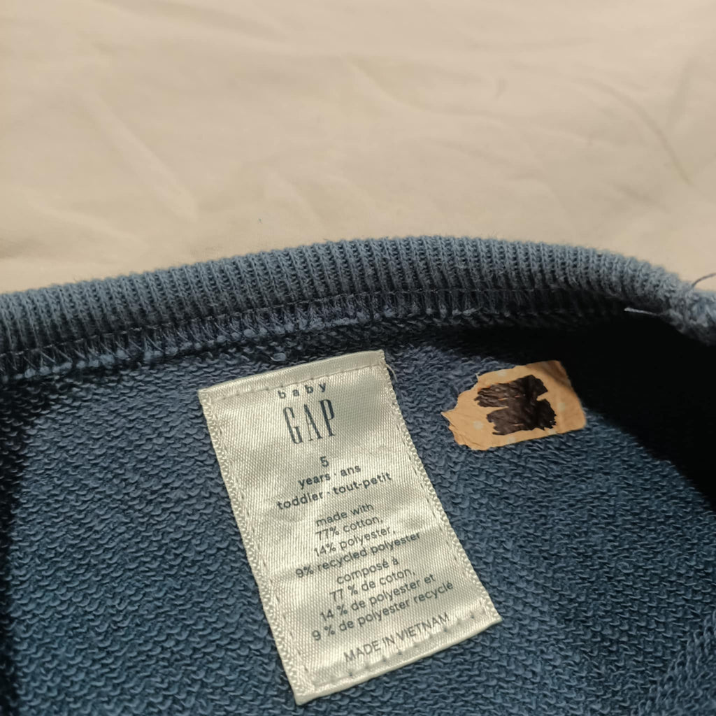 GAP jumper size 5 boys dark blue Shark