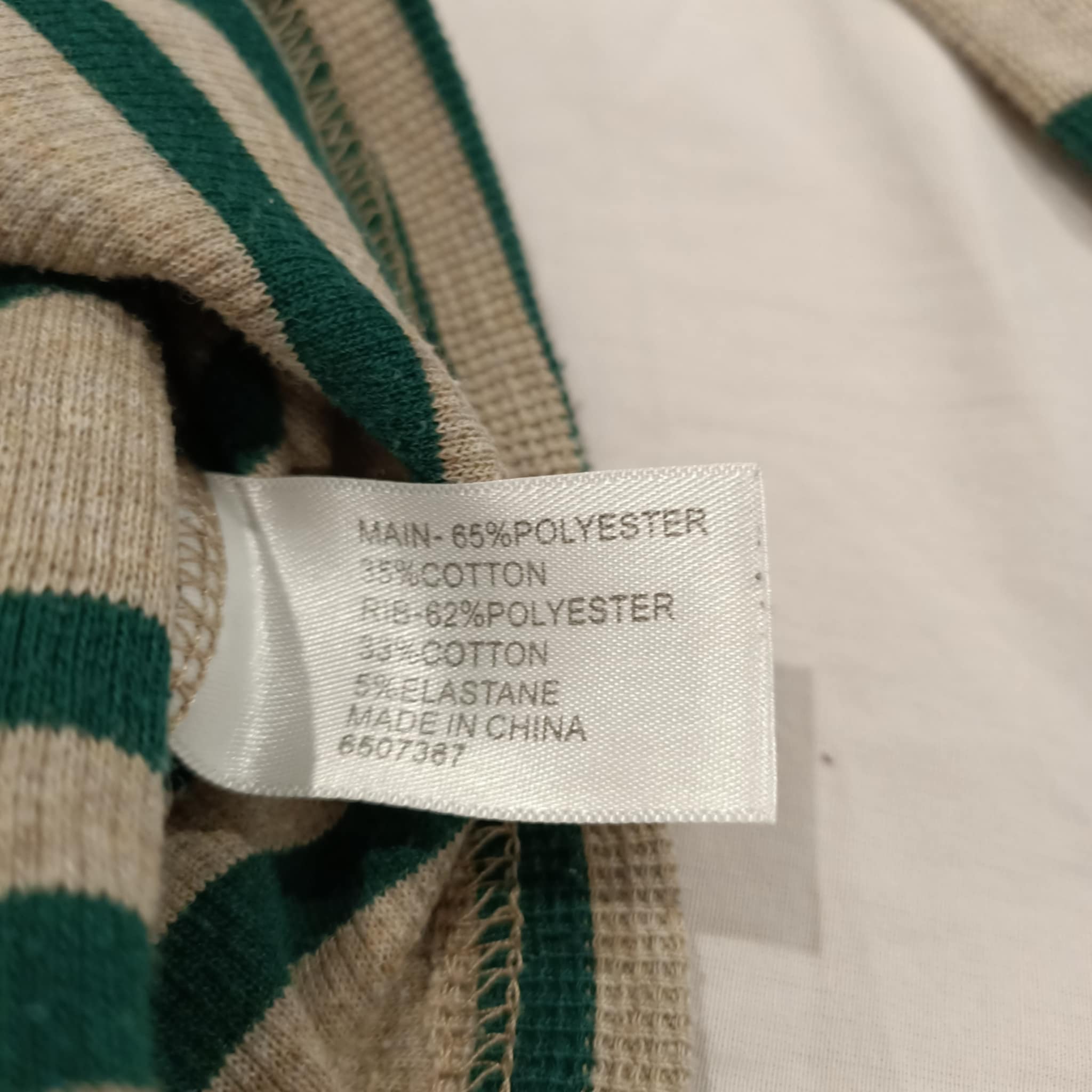 MAC + ELLIE top size 4 boys waffle long sleeve green stripes