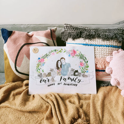 Hand-painted Custom Commissioned Portraits