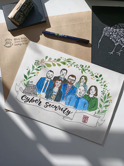 Hand-painted Custom Commissioned Portraits