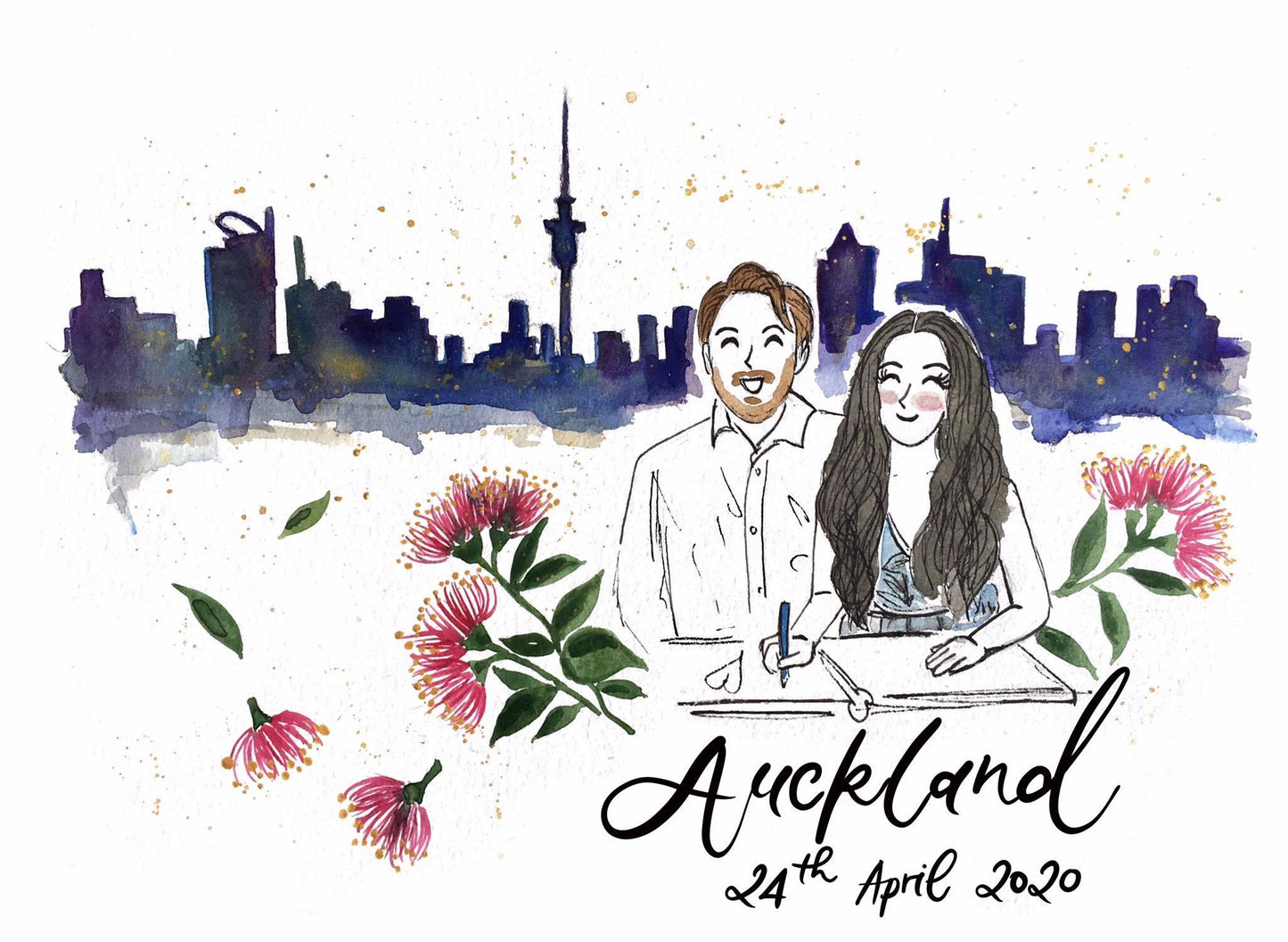 Hand-painted Custom Commissioned Portraits