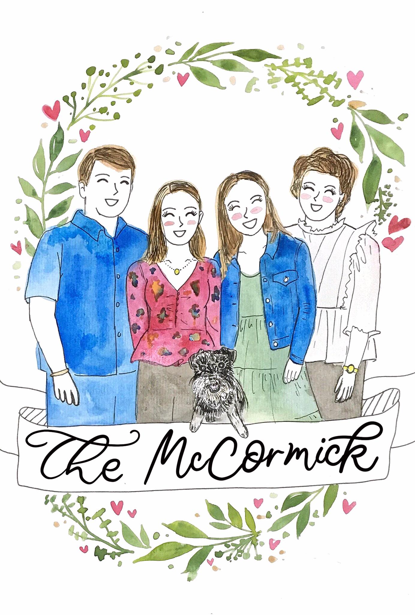 Hand-painted Custom Commissioned Portraits