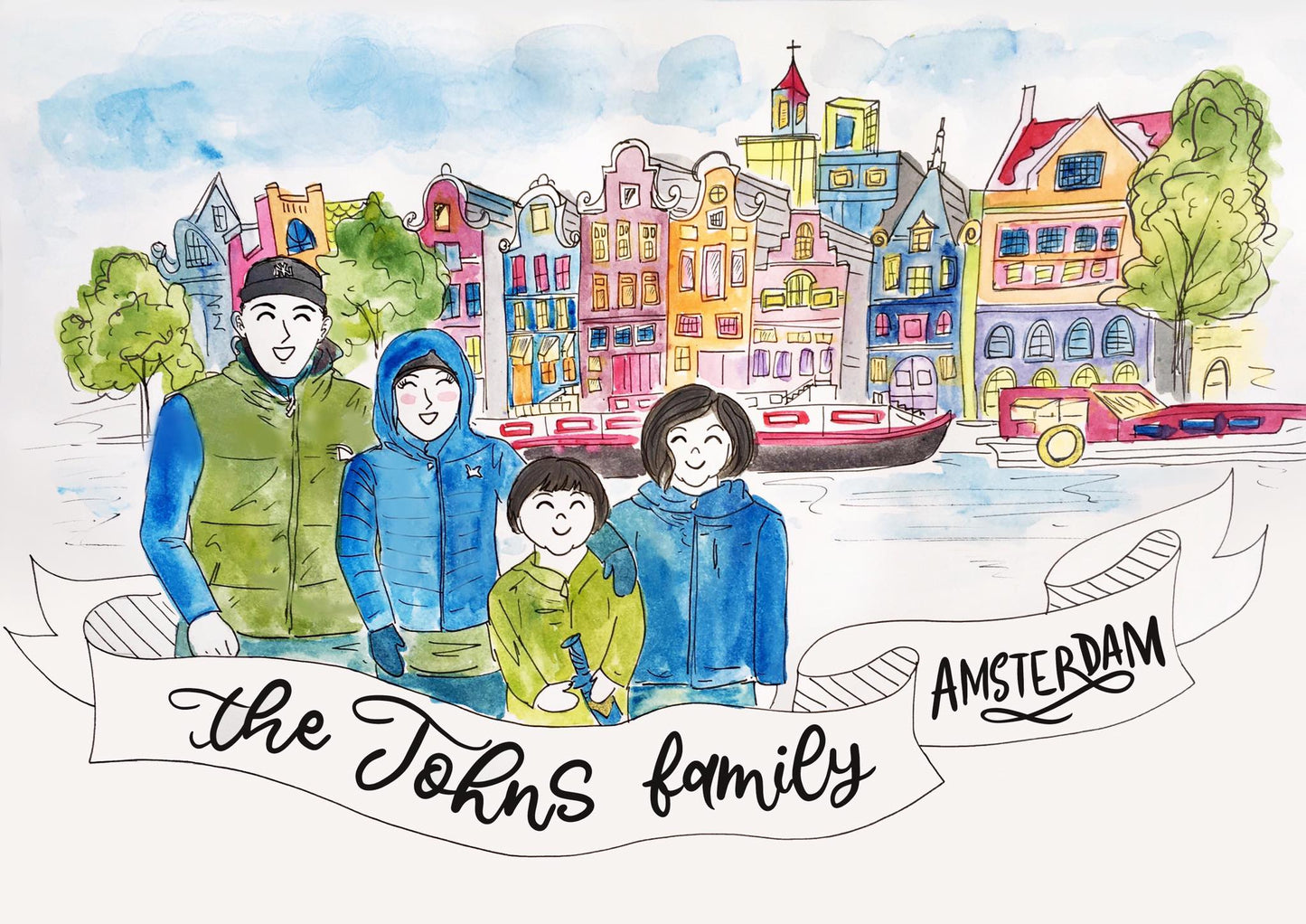 Hand-painted Custom Commissioned Portraits