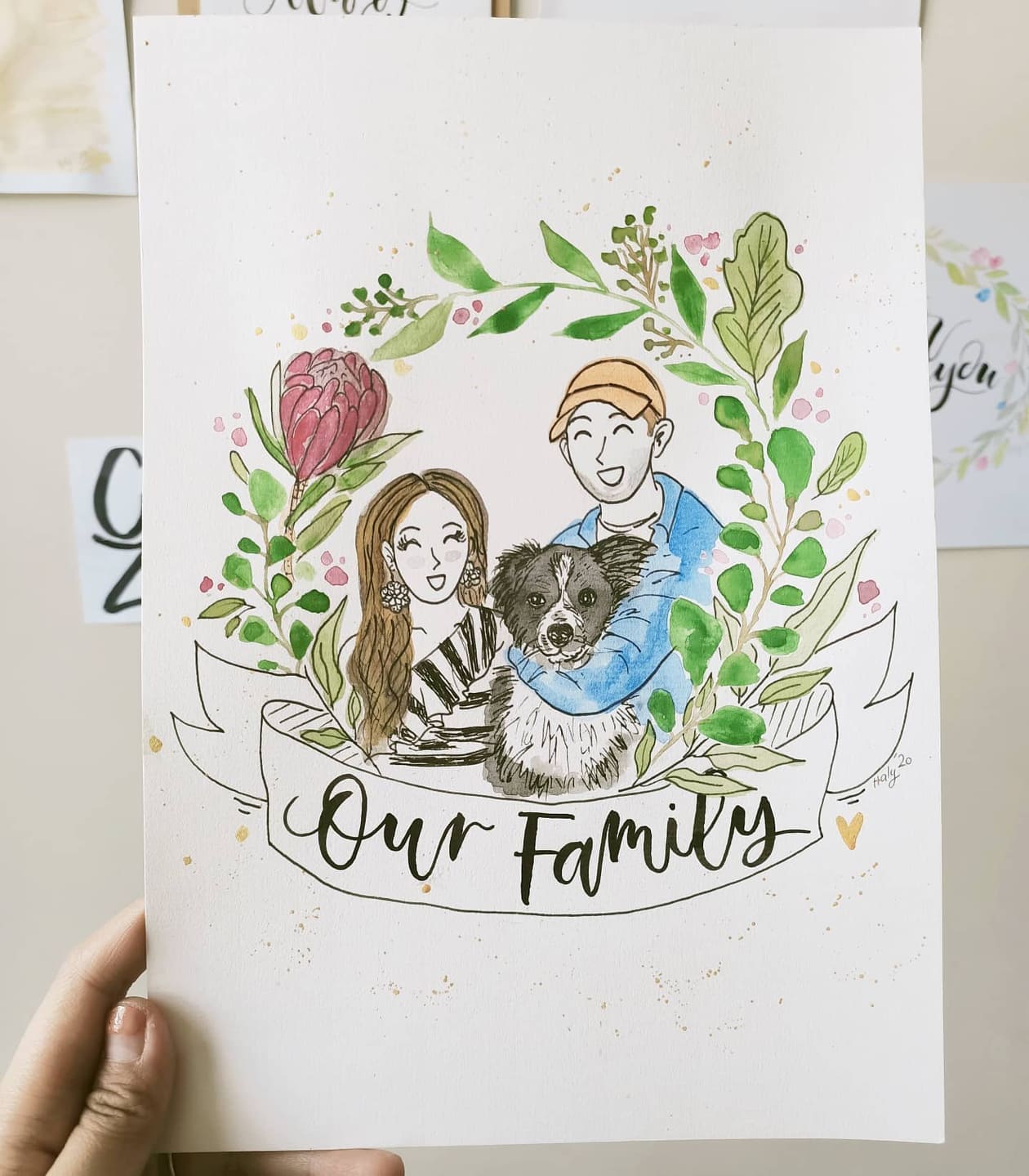 Hand-painted Custom Commissioned Portraits