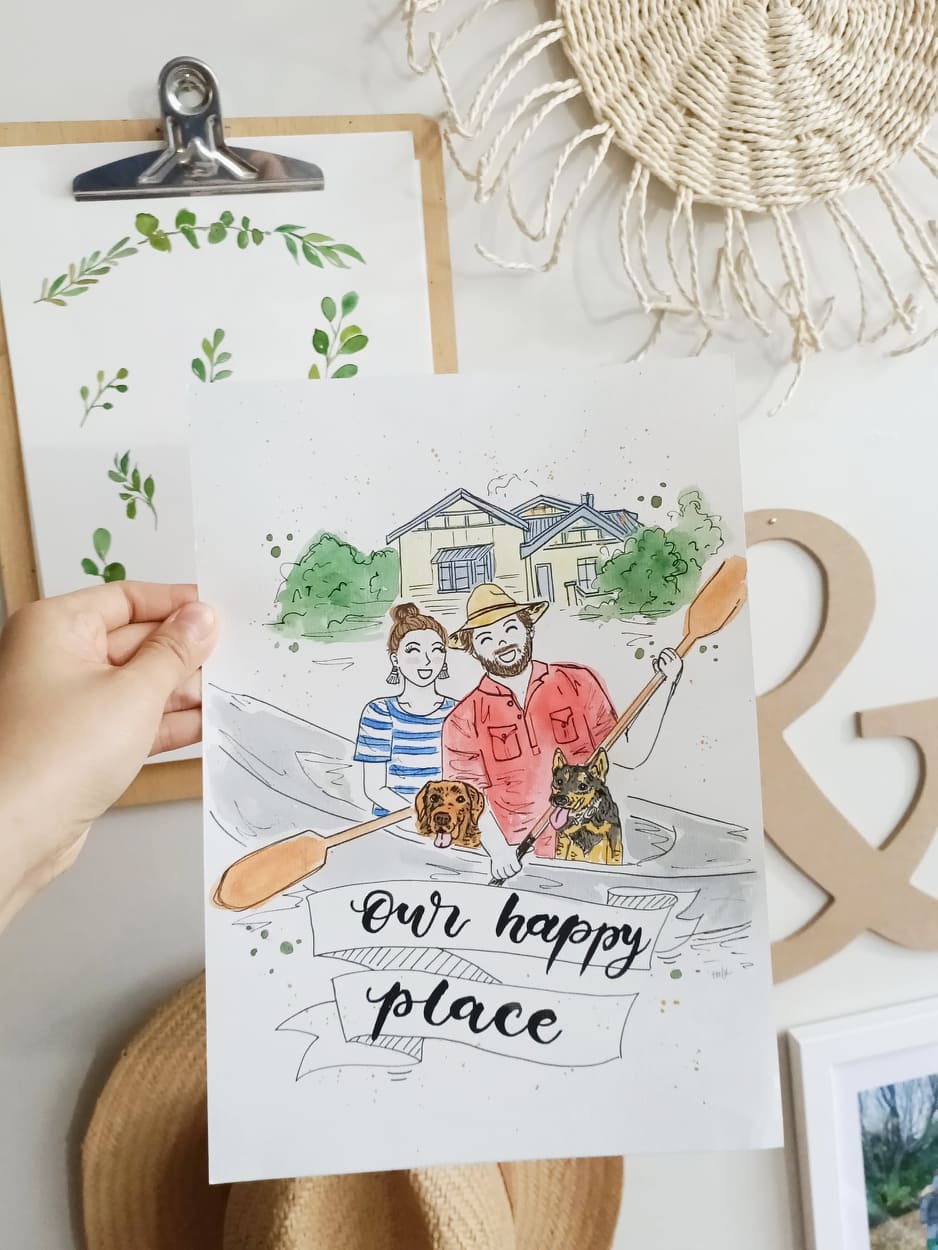 Hand-painted Custom Commissioned Portraits