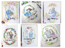 Load image into Gallery viewer, Hand-painted Custom Commissioned Portraits
