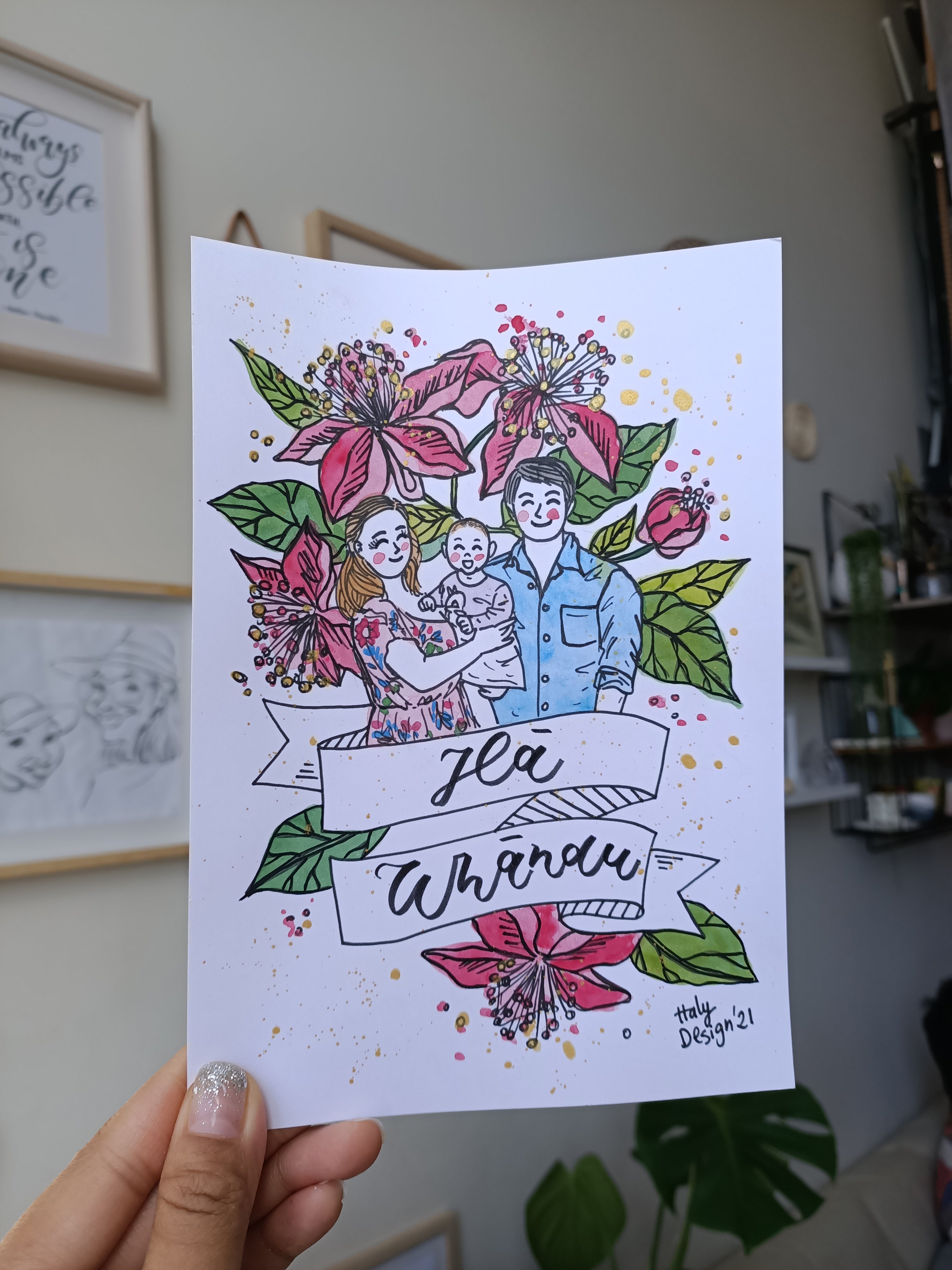 Hand-painted Custom Commissioned Portraits