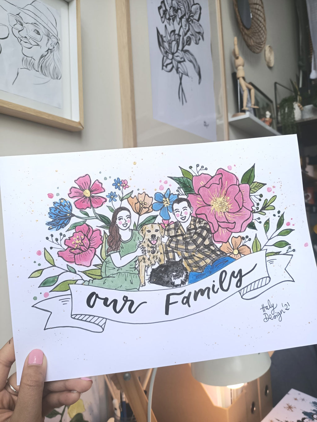 Hand-painted Custom Commissioned Portraits