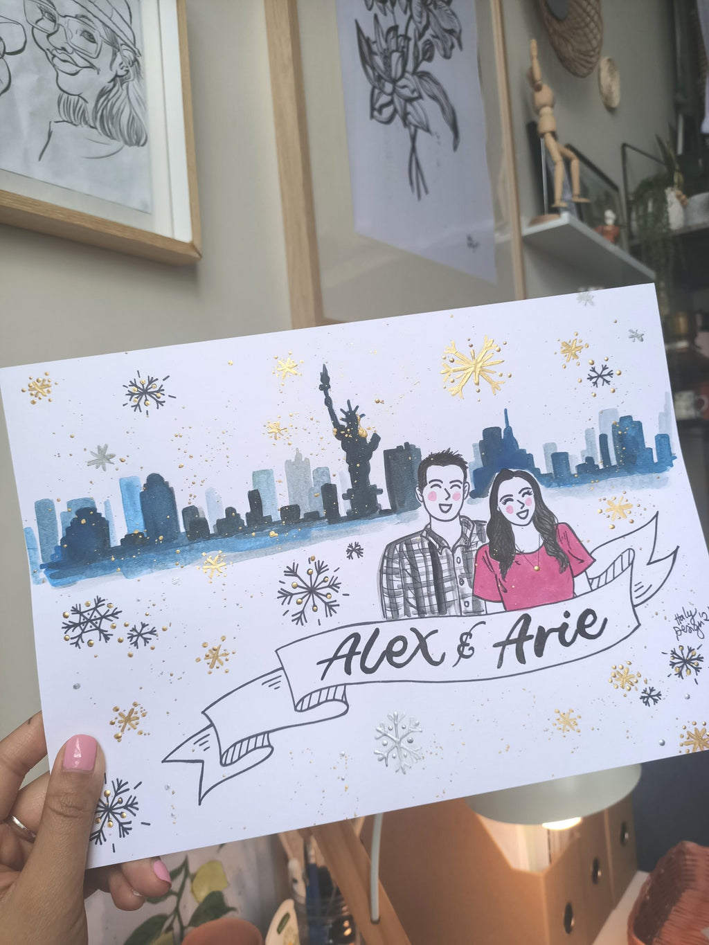 Hand-painted Custom Commissioned Portraits