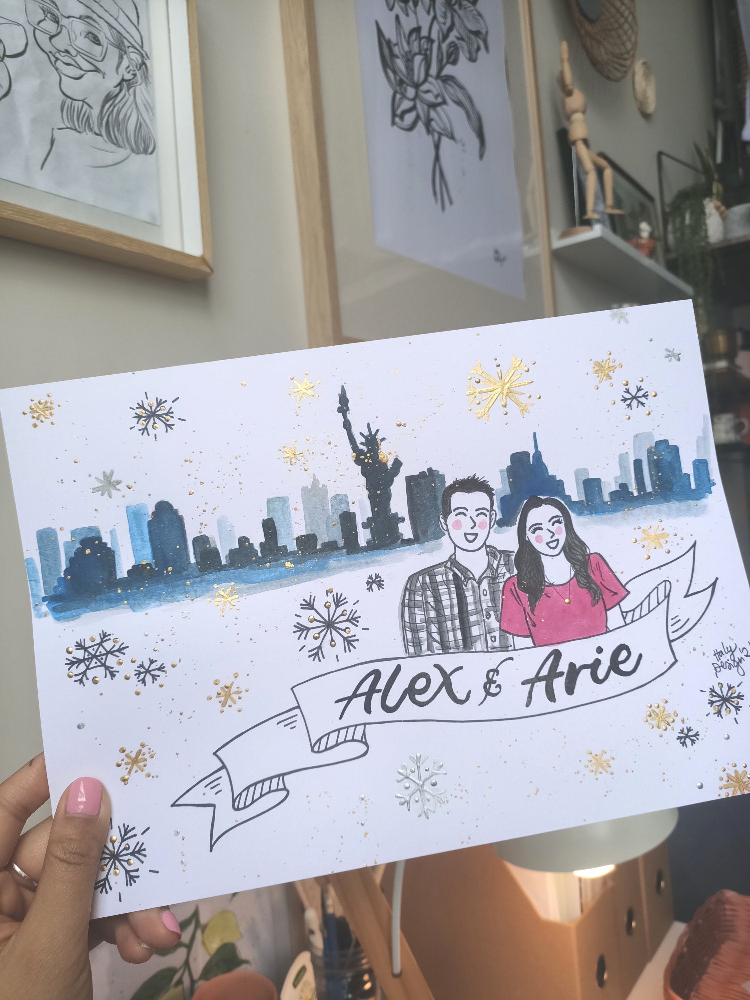 Hand-painted Custom Commissioned Portraits