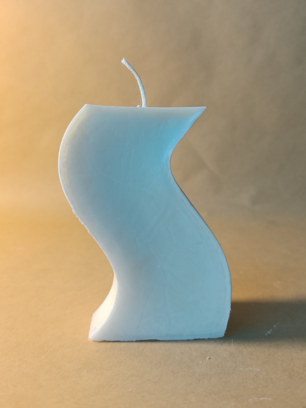 Wholesale - Wavy Striped Candle (White)