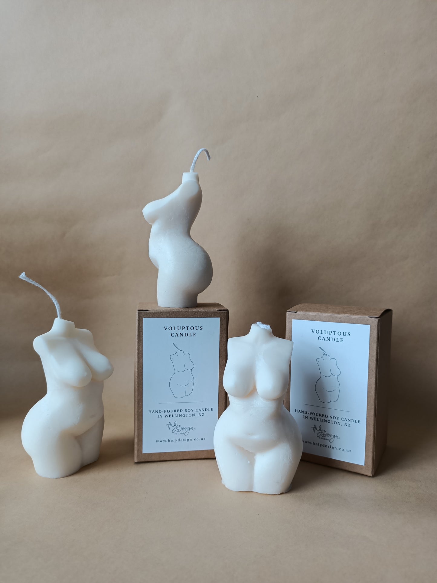 Wholesale - Voluptuous Plump Body Candle (White)