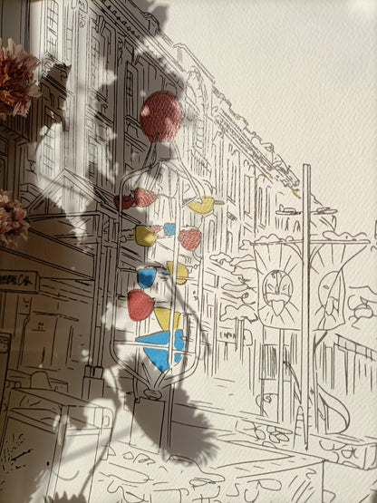 'Bucket Fountain' Art Print - LIMITED EDITION