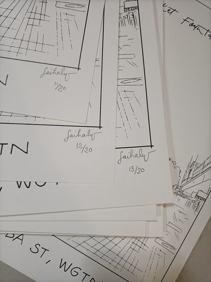 'Bucket Fountain' Art Print - LIMITED EDITION