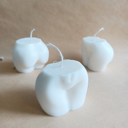 Wholesale - Peachy Booty Bum Soy Candle (White)