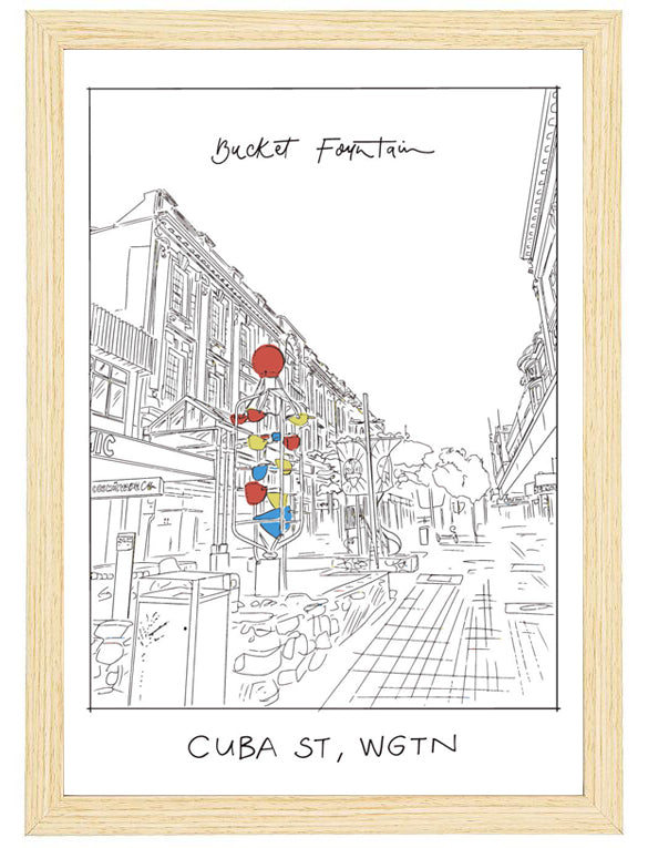 'Bucket Fountain' Art Print - LIMITED EDITION